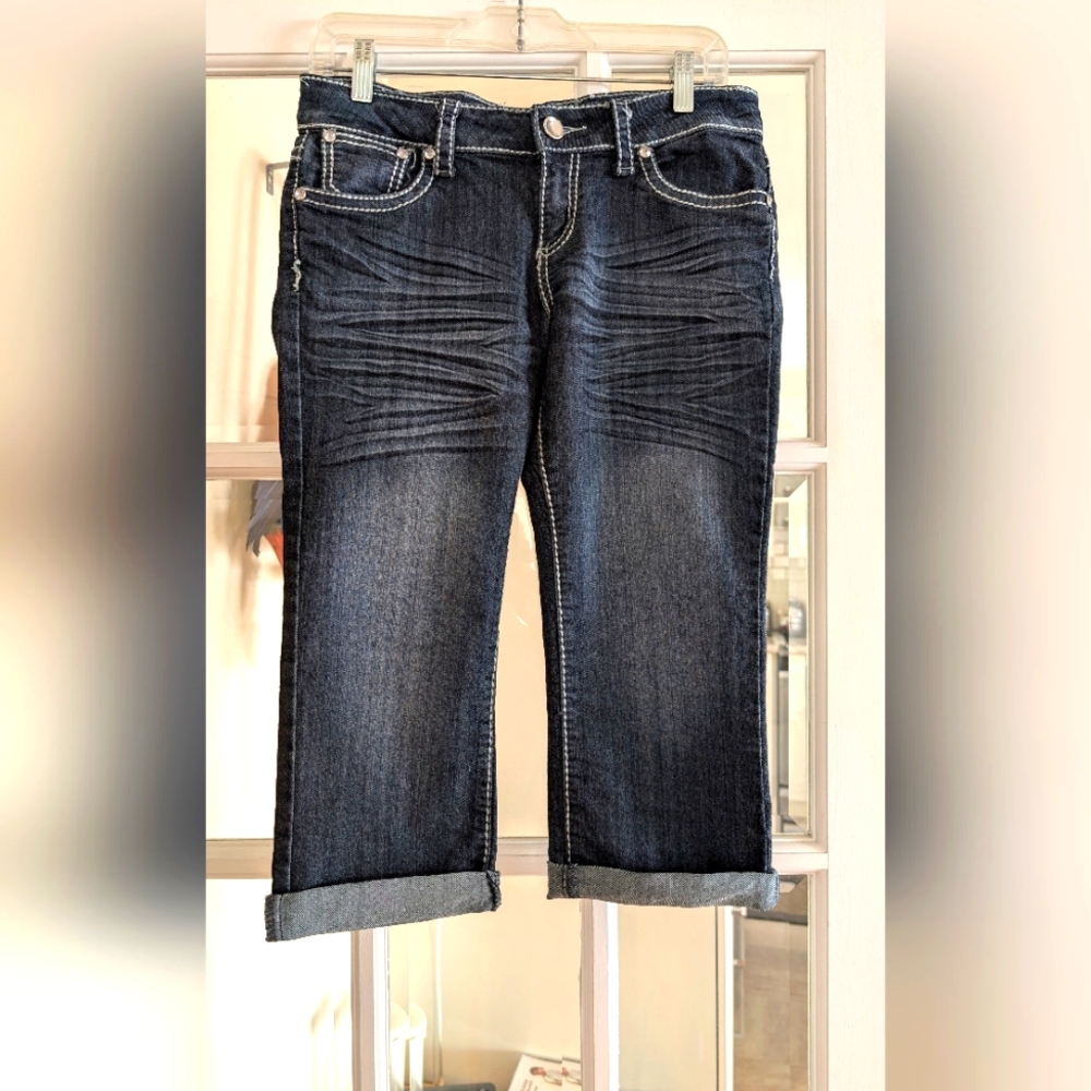 Embellished Dark Blue Jeans